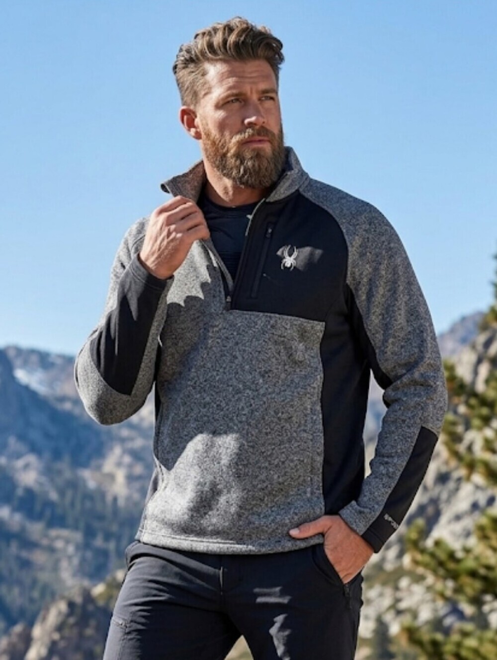 Spyder quarter zip sweatshirt men’s size large
